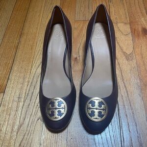 Tory Burch leather block heel shoes size 11 M